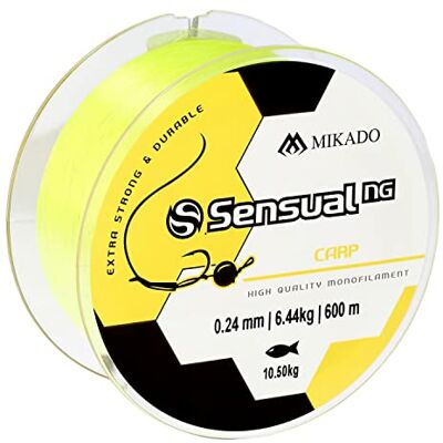 MIKADO Sensual NG CARP Fil de pêche monofilament jaune fluo 600 m de diamètre 0,24 à 0,45 mm disponible - Publicité MIKADO Sensual NG CARP Fil de pêche monofilament jaune fluo 600 m de diamètre 0,24 à 0,45 mm disponible - Publicité