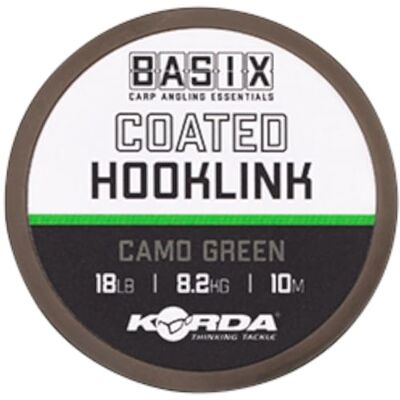 Korda Basix Hameçon à revêtement Souple, idéal pour Les appâts inférieurs, Les gaufrettes, Les Pop-up, Vert Camouflage Subtil, nœuds Bien, Ligne de pêche Durable pour pêcheurs à la Carpe 8,2 kg 10 m - Publicité Korda Basix Hameçon à revêtement Souple, idéal pour Les appâts inférieurs, Les gaufrettes, Les Pop-up, Vert Camouflage Subtil, nœuds Bien, Ligne de pêche Durable pour pêcheurs à la Carpe 8,2 kg 10 m - Publicité