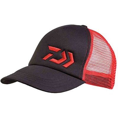 Daiwa Casquette Matelassee et Mesh Rouge et Noire Ca402408 - Publicité Daiwa Casquette Matelassee et Mesh Rouge et Noire Ca402408 - Publicité