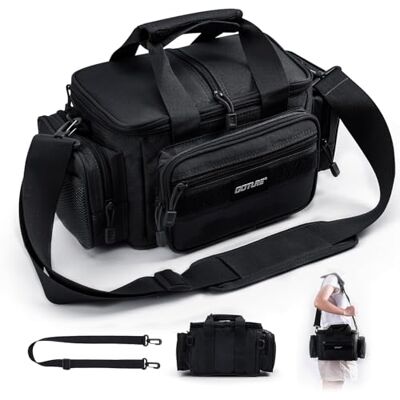 Goture Sac de pêche, Sac à bandoulière Souple 600D résistant à l'eau, Petit Sac de Rangement Tactique pour matériel d'eau Douce et d'eau salée, pour l'extérieur, Cadeaux de pêche pour Hommes - Publicité Goture Sac de pêche, Sac à bandoulière Souple 600D résistant à l'eau, Petit Sac de Rangement Tactique pour matériel d'eau Douce et d'eau salée, pour l'extérieur, Cadeaux de pêche pour Hommes - Publicité