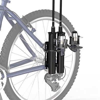 WEIGUZC Support de vélo pour transporté en Toute sécurité 2 Cannes à pêche, Facile à Monter sur Le vélo - Publicité WEIGUZC Support de vélo pour transporté en Toute sécurité 2 Cannes à pêche, Facile à Monter sur Le vélo - Publicité