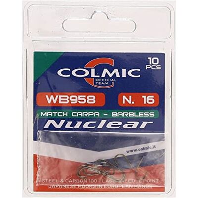 Colmic – 10 hameçons de pêche WB958 Match Carpe en Acier au Carbone Bronze – à Patte aplatie, à Patte forcée, sans ardillon – Robustes et précis pour la Carpe et la pêche Technique (16) - Publicité Colmic – 10 hameçons de pêche WB958 Match Carpe en Acier au Carbone Bronze – à Patte aplatie, à Patte forcée, sans ardillon – Robustes et précis pour la Carpe et la pêche Technique (16) - Publicité