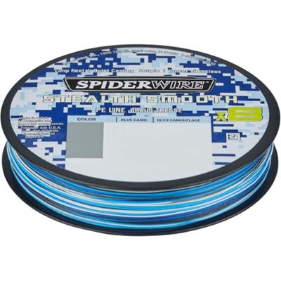 Spiderwire Tresse 8 Brins Stealth Smooth8-0.14mm 16.5Kg 300m Blue Camo 1515729 - Publicité Spiderwire Tresse 8 Brins Stealth Smooth8-0.14mm 16.5Kg 300m Blue Camo 1515729 - Publicité
