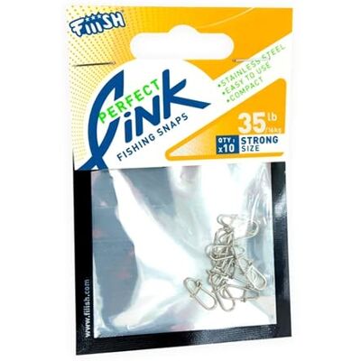 Fiiish Agrafe Perfect Link Strong -R.35Lb-15.8Kg Chrome GAM379 - Publicité Fiiish Agrafe Perfect Link Strong -R.35Lb-15.8Kg Chrome GAM379 - Publicité
