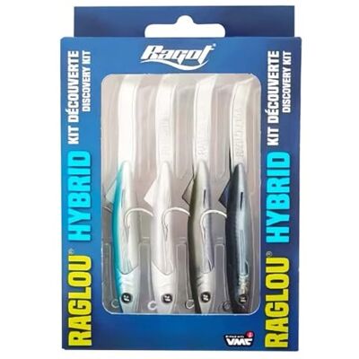 RAGOT Leurre Souple Raglou Hybrid Discovery Kit 12cm 25g PB-PW-Ayug-LC RG3921443 - Publicité RAGOT Leurre Souple Raglou Hybrid Discovery Kit 12cm 25g PB-PW-Ayug-LC RG3921443 - Publicité