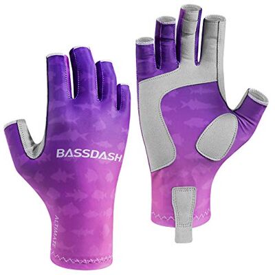 Bassdash ALTIMATE Gants de pêche UPF 50+ pour Femme Protection Solaire UV pour Kayak pagaie randonnée Cyclisme Conduite tir entraînement - Publicité Bassdash ALTIMATE Gants de pêche UPF 50+ pour Femme Protection Solaire UV pour Kayak pagaie randonnée Cyclisme Conduite tir entraînement - Publicité
