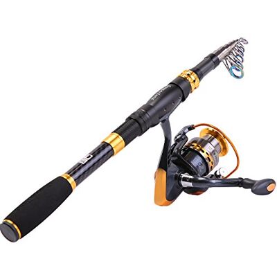 Sougayilang Canne à pêche télescopique et moulinets Portables pour pêche en Eau Douce et Eau de mer, idéal pour Les déplacements, Only Fishing Rod and Reel, 2.7M/8.86Ft - Publicité Sougayilang Canne à pêche télescopique et moulinets Portables pour pêche en Eau Douce et Eau de mer, idéal pour Les déplacements, Only Fishing Rod and Reel, 2.7M/8.86Ft - Publicité