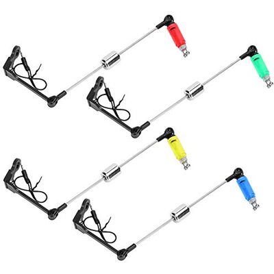 VBESTLIFE Alarme d'indicateurs de Morsure de pêche, Cintre de Canne à pêche avec LED indicateurs de Morsure de Poisson Alarme pour Accessoire de Canne à pêche(Rouge) - Publicité VBESTLIFE Alarme d'indicateurs de Morsure de pêche, Cintre de Canne à pêche avec LED indicateurs de Morsure de Poisson Alarme pour Accessoire de Canne à pêche(Rouge) - Publicité