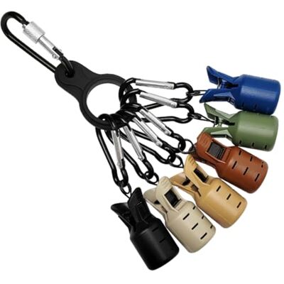 Qsvbeeqj Lot de 6 leurres de protection pour calamars avec mousqueton, accessoires de pêche - Publicité Qsvbeeqj Lot de 6 leurres de protection pour calamars avec mousqueton, accessoires de pêche - Publicité