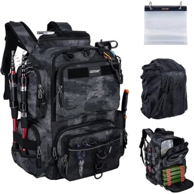 Goture 45 L Sac de pêche, Sacs de pêche avec Une Sangle, Oxford 900D, Plusieurs Poches, imperméable, Sac de Poitrine à bandoulière pour la randonnée - Publicité Goture 45 L Sac de pêche, Sacs de pêche avec Une Sangle, Oxford 900D, Plusieurs Poches, imperméable, Sac de Poitrine à bandoulière pour la randonnée - Publicité