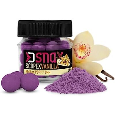 Generic SNAX Pop Up Mini bouillette Scopex Vanille 20 g 10 mm - Publicité Generic SNAX Pop Up Mini bouillette Scopex Vanille 20 g 10 mm - Publicité