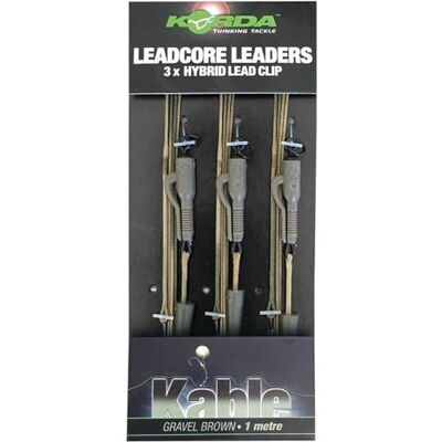 Korda - Leadcore Leaders - Gravel - 1m - Accessoire de pêche - Publicité Korda - Leadcore Leaders - Gravel - 1m - Accessoire de pêche - Publicité