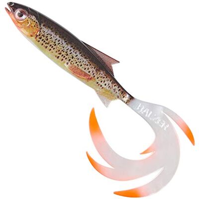 Balzer Shirasu Reptile Shad – poisson en caoutchouc pour pêche au brochet, au sandre et à la perche, leurre en caoutchouc 7 cm Bachforelle - Publicité Balzer Shirasu Reptile Shad – poisson en caoutchouc pour pêche au brochet, au sandre et à la perche, leurre en caoutchouc 7 cm Bachforelle - Publicité
