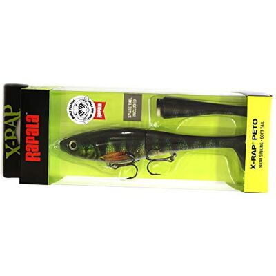 Rapala Leurre de Pêche X-Rap Peto Matériel de Pêche avec Queue Souple Leurre Pêche d'Eau Douce Profondeur de Nage 0.5 1 m Taille 20 cm / 83 g Fabriqué en Estonie Live Perch - Publicité Rapala Leurre de Pêche X-Rap Peto Matériel de Pêche avec Queue Souple Leurre Pêche d'Eau Douce Profondeur de Nage 0.5 1 m Taille 20 cm / 83 g Fabriqué en Estonie Live Perch - Publicité