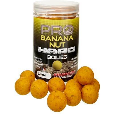 StarBaits Bouillettes Pro Banana Nut Hard Baits 200g D.24mm Jaune 84291 - Publicité StarBaits Bouillettes Pro Banana Nut Hard Baits 200g D.24mm Jaune 84291 - Publicité