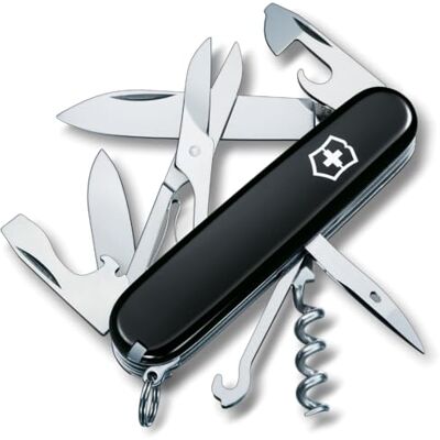 Victorinox Climber Couteau de Poche Suisse, Léger, Multitool, 14 Fonctions, Tire Bouchon, Lame, Ouvre Boite, Noir - Publicité Victorinox Climber Couteau de Poche Suisse, Léger, Multitool, 14 Fonctions, Tire Bouchon, Lame, Ouvre Boite, Noir - Publicité