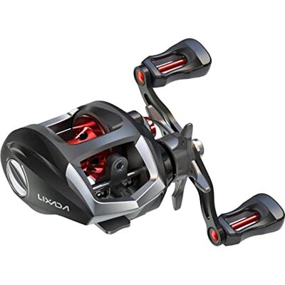 Lixada Moulinet Baitcasting Roulement à billes haute vitesse 12 + 1 Bobine de pêche avec système de freinage magnétique, ., Noir , Links Hand - Publicité Lixada Moulinet Baitcasting Roulement à billes haute vitesse 12 + 1 Bobine de pêche avec système de freinage magnétique, ., Noir , Links Hand - Publicité