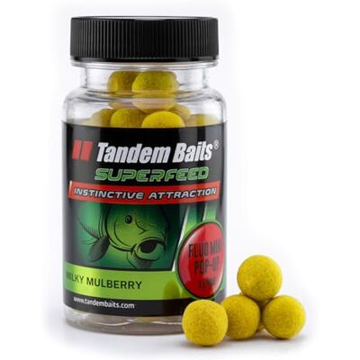 Tandem Baits SuperFeed Fluo Mini Pop-Up Mûriers Lactés, D'appâts pour carpes, Pêche de la Carpe, Peche, Pop-Ups, Bouillette Carpe, Professionnel Accessoires de Pêche Carpe 12mm 30g - Publicité Tandem Baits SuperFeed Fluo Mini Pop-Up Mûriers Lactés, D'appâts pour carpes, Pêche de la Carpe, Peche, Pop-Ups, Bouillette Carpe, Professionnel Accessoires de Pêche Carpe 12mm 30g - Publicité