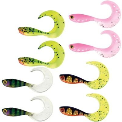 Fox Rage Fox-Rage Micro Grub Tail UV Mixed Colour Pack X8 - Publicité Fox Rage Fox-Rage Micro Grub Tail UV Mixed Colour Pack X8 - Publicité