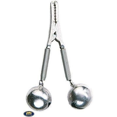 Lineaeffe Double Grelot Crocodile Metal avec Clip, Argent - Publicité Lineaeffe Double Grelot Crocodile Metal avec Clip, Argent - Publicité