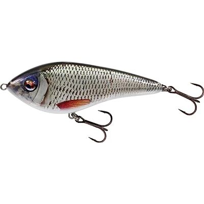 Westin Swim Glidebait Jerkbait, couleur : Real Roach, longueur/poids/comportement de nage : 12 cm/58 g/coulant - Publicité Westin Swim Glidebait Jerkbait, couleur : Real Roach, longueur/poids/comportement de nage : 12 cm/58 g/coulant - Publicité