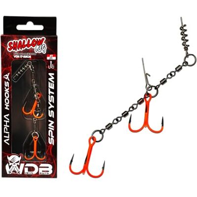 Angel-Berger Wild Devil Baits Shallow Rig Spin Système de pêche en caoutchouc Hecht Screw Stinger System Big Bait System - Publicité Angel-Berger Wild Devil Baits Shallow Rig Spin Système de pêche en caoutchouc Hecht Screw Stinger System Big Bait System - Publicité