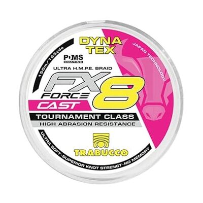 Trabucco Force X8 Tresse de pêche 8 brins PE multicolore/rose/nage, casting, surfcasting, spinning et offshore avec une grande stabilité de la couleur dans le temps - Publicité Trabucco Force X8 Tresse de pêche 8 brins PE multicolore/rose/nage, casting, surfcasting, spinning et offshore avec une grande stabilité de la couleur dans le temps - Publicité