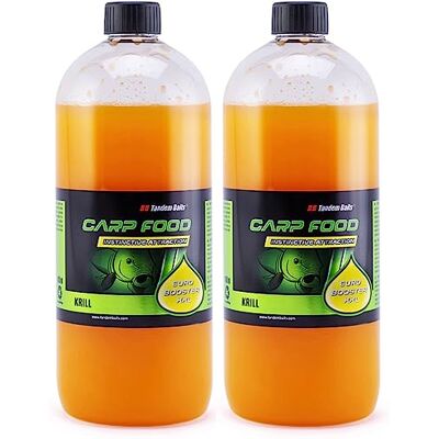 Tandem Baits Attractant Liquide Booster Pêche À La Carpe 1 L Euro Booster XXL Set de 2 Krill - Publicité Tandem Baits Attractant Liquide Booster Pêche À La Carpe 1 L Euro Booster XXL Set de 2 Krill - Publicité