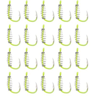 eMagTech 20X Hameçons de Pêche à Ressort Taille 10# Hameçons en Acier à Haute Teneur en Carbone avec Hameçons de Pêche à Ressort Barbelé en Métal Pivotant Adaptés à La Truite - Publicité eMagTech 20X Hameçons de Pêche à Ressort Taille 10# Hameçons en Acier à Haute Teneur en Carbone avec Hameçons de Pêche à Ressort Barbelé en Métal Pivotant Adaptés à La Truite - Publicité