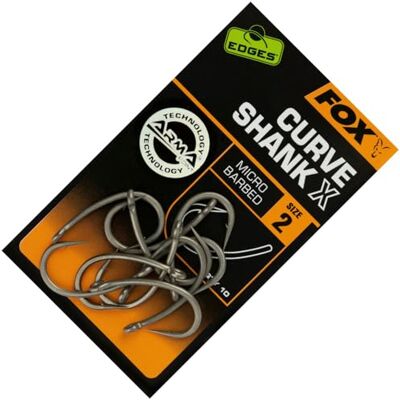 Fox Edges Curve Shank X Lot de 1 hameçons à Carpe Taille 2 - Publicité Fox Edges Curve Shank X Lot de 1 hameçons à Carpe Taille 2 - Publicité