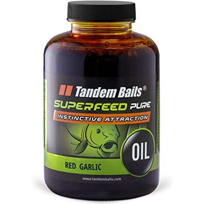 Tandem Baits SuperFeed Pure Oil Ail Attractant Intense Pêche de la Carpe sans Effort Huile pour bouillettes Appâts Pêche des Gros Poissons Accessoires pour carpes 500 ML - Publicité Tandem Baits SuperFeed Pure Oil Ail Attractant Intense Pêche de la Carpe sans Effort Huile pour bouillettes Appâts Pêche des Gros Poissons Accessoires pour carpes 500 ML - Publicité