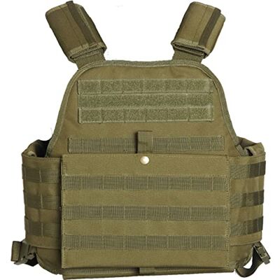 Mil-Tec Plate Carrier modulaire attache MOLLE Military Style Vest - Publicité Mil-Tec Plate Carrier modulaire attache MOLLE Military Style Vest - Publicité
