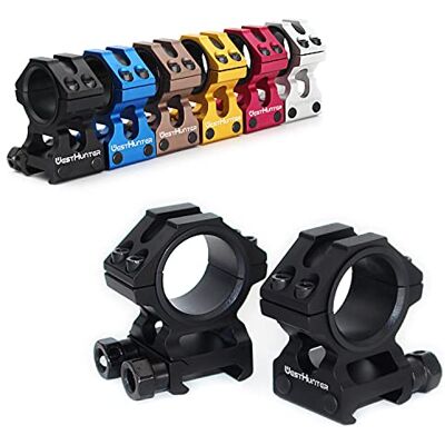 WestHunter Optics Picatinny Scope Rings, 1 inch 30 mm Tactical Precision Scope Mount Low Profile, Black - Publicité WestHunter Optics Picatinny Scope Rings, 1 inch 30 mm Tactical Precision Scope Mount Low Profile, Black - Publicité