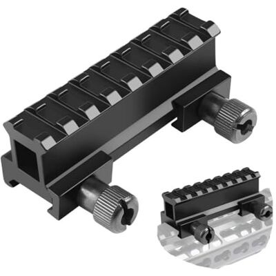 PBTMCD Support De Base Surélevé À 8 Emplacements, Adaptateur De Conversion for Rail Picatinny 20 Mm, Longueur 85 Mm, Convertisseur De Monture De Lunette en Alliage D'aluminium - Publicité PBTMCD Support De Base Surélevé À 8 Emplacements, Adaptateur De Conversion for Rail Picatinny 20 Mm, Longueur 85 Mm, Convertisseur De Monture De Lunette en Alliage D'aluminium - Publicité