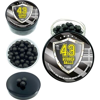 SSR 100 x Hard Rubber Balls Paintballs Reballs 43 Cal. T4E RAM Shooting Self Home Defense pour Le Pistolet Walther PPQ M2 T4E Cal. 43 (E580) - Publicité SSR 100 x Hard Rubber Balls Paintballs Reballs 43 Cal. T4E RAM Shooting Self Home Defense pour Le Pistolet Walther PPQ M2 T4E Cal. 43 (E580) - Publicité
