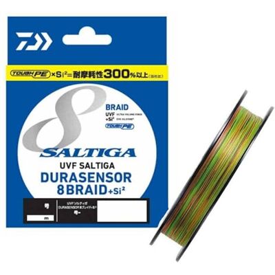 Daiwa Tresse 8 Brins Saltiga 8 Braid 400m PE.3 D.0.28mm R.22kg-49lb Multicolore 12618428 - Publicité Daiwa Tresse 8 Brins Saltiga 8 Braid 400m PE.3 D.0.28mm R.22kg-49lb Multicolore 12618428 - Publicité