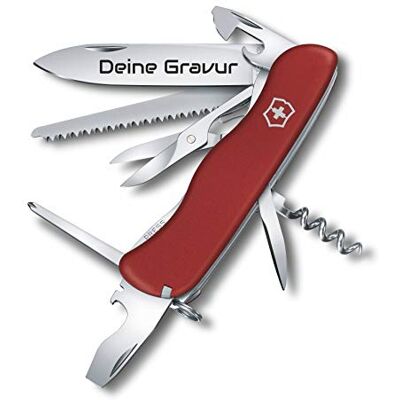 Victorinox Couteau de Poche Outrider Avec Demande Gravure Sur Lame I Cadeau pour Hommes Femmes I Pour Anniversaire I Suisse Personnalisé Avec 14 Fonctions 0.8513 rouge, 111 x 31 x 21.5 mm - Publicité Victorinox Couteau de Poche Outrider Avec Demande Gravure Sur Lame I Cadeau pour Hommes Femmes I Pour Anniversaire I Suisse Personnalisé Avec 14 Fonctions 0.8513 rouge, 111 x 31 x 21.5 mm - Publicité