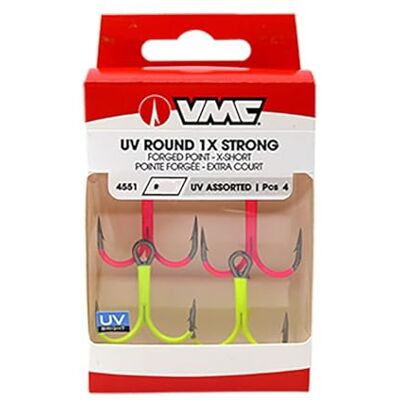 VMC Hamecon Triple UV Round 1X 4551 Assort. H.No.1 Pink-Chartreuse AVM351504 - Publicité VMC Hamecon Triple UV Round 1X 4551 Assort. H.No.1 Pink-Chartreuse AVM351504 - Publicité