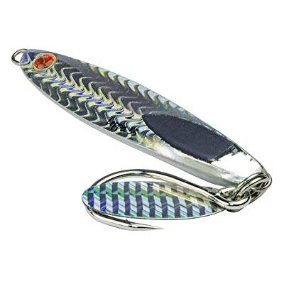Seaspin Leppa Jig 55 Leurre artificiel pour la pêche à spinning, Casting Metal Jig 103 mm 55 g Long Cast, hameçon Gàmu #5/0 Pour boucles, serre et pelagiques - Publicité Seaspin Leppa Jig 55 Leurre artificiel pour la pêche à spinning, Casting Metal Jig 103 mm 55 g Long Cast, hameçon Gàmu #5/0 Pour boucles, serre et pelagiques - Publicité