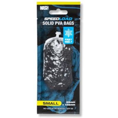 Nash Tackle Speedload Lot de 20 sacs PVA - Publicité Nash Tackle Speedload Lot de 20 sacs PVA - Publicité