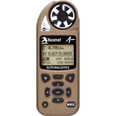Kestrel Ballistics Kestrel 5700X WEZ Compteur météo avec balistique appliquée, brun clair - Publicité Kestrel Ballistics Kestrel 5700X WEZ Compteur météo avec balistique appliquée, brun clair - Publicité