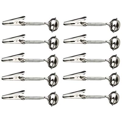 Mikado Angel Lot de 10 Cloches de pêche avec Pince, 22 mm - Publicité Mikado Angel Lot de 10 Cloches de pêche avec Pince, 22 mm - Publicité