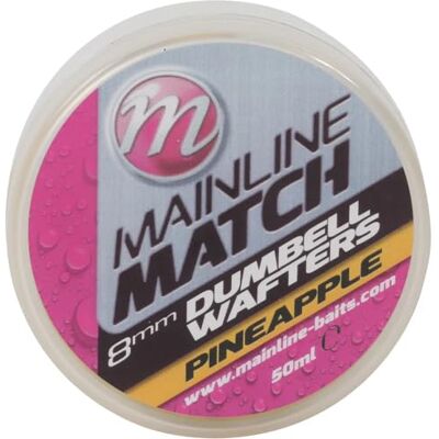 Mainline Dumbell Wafters 8mm Yellow Pineapple - Publicité Mainline Dumbell Wafters 8mm Yellow Pineapple - Publicité