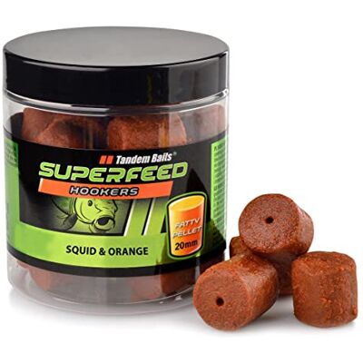 Tandem Baits SuperFeed Hook Fatty Pellet Calmar et Orange Matériel de Pêche Carpe 20mm 150g - Publicité Tandem Baits SuperFeed Hook Fatty Pellet Calmar et Orange Matériel de Pêche Carpe 20mm 150g - Publicité