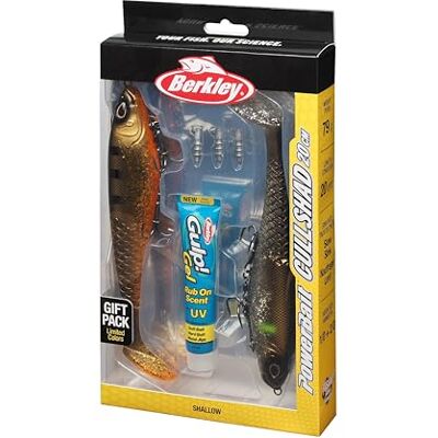 Berkley Cullshad Softbait Coffret Cadeau Fishing Lure 20 cm 2 Couleurs en édition limitée Comprend Gel & Nail Weights Coffret d'appâts pour la pêche aux prédateurs - Publicité Berkley Cullshad Softbait Coffret Cadeau Fishing Lure 20 cm 2 Couleurs en édition limitée Comprend Gel & Nail Weights Coffret d'appâts pour la pêche aux prédateurs - Publicité