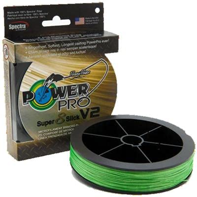 Ligne de Pêche Power Pro Super 8 Slick V2 Tressée 275 M Verte - Publicité Ligne de Pêche Power Pro Super 8 Slick V2 Tressée 275 M Verte - Publicité