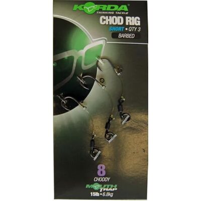Korda CHOD RIGS SHORT BARBED SIZE 8 KCR18 by Fishing Republic - Publicité Korda CHOD RIGS SHORT BARBED SIZE 8 KCR18 by Fishing Republic - Publicité