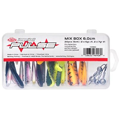 Berkley Pulse Shad Mixbox Boîte de Leurres Souples avec Têtes Plombées pour la Pêche des Carnassiers en Eau Douce, Brochet, Perche - Publicité Berkley Pulse Shad Mixbox Boîte de Leurres Souples avec Têtes Plombées pour la Pêche des Carnassiers en Eau Douce, Brochet, Perche - Publicité
