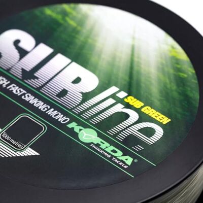 Korda Subline Fil ,43 Mm 1 M Green Fils et filés équipement pêche SUB2G - Publicité Korda Subline Fil ,43 Mm 1 M Green Fils et filés équipement pêche SUB2G - Publicité