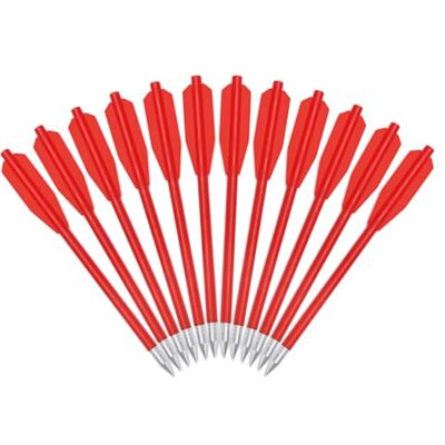ELONG OUTDOOR Flèche Arbalète Pistolet en Plastique pour Cible de Fleche arbalete de 50 LB / 80 LB, 6.3" Boulons d'arbalète pour Pratiquer la Cible de tir et la Chasse au Petit gibier (12pcs) - Publicité ELONG OUTDOOR Flèche Arbalète Pistolet en Plastique pour Cible de Fleche arbalete de 50 LB / 80 LB, 6.3" Boulons d'arbalète pour Pratiquer la Cible de tir et la Chasse au Petit gibier (12pcs) - Publicité